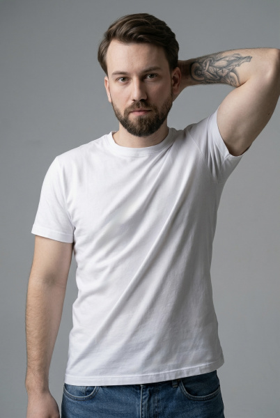 Футболка мужская М-У23999/25 (Размер:104-94-182,188 Цвет:белый)