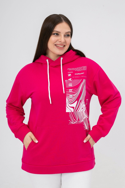 Джемпер спортивный женский М-У13417 (Размер:96-102-158,168 Цвет:фуксия)