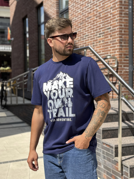 Футболка мужская М-23591/15 (Размер:108-98-182,188 Цвет:синий)