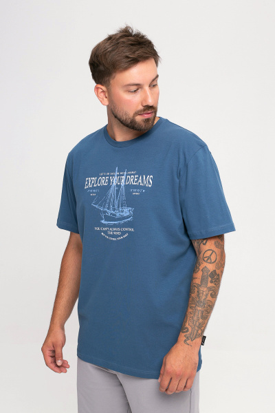 Футболка мужская М-У23999/2 (Размер:116-106-182,188 Цвет:габардин)