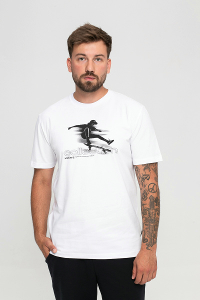 Футболка мужская М-У23999/5 (Размер:100-90-182,188 Цвет:белый)