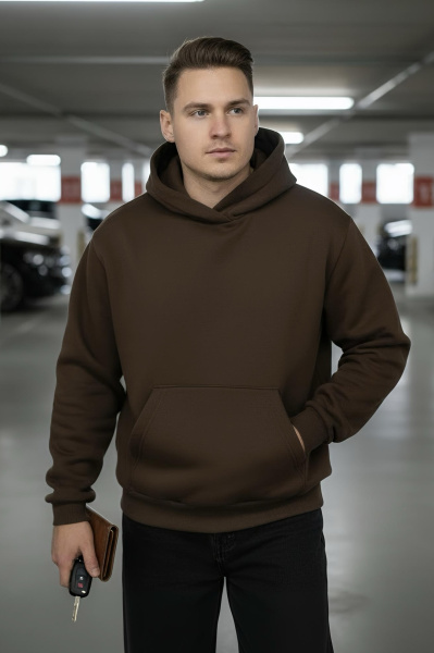 Джемпер спортивный мужской М-У23615/3 (Размер:92-82-170,176 Цвет:шоколад)