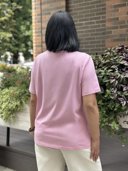 Футболка женская М-13628/2 (Размер:96-102-158,164 Цвет:розовый)