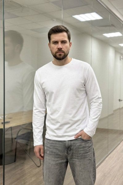 Футболка мужская М-У23430/25 (Размер:96-86-182,188 Цвет:белый)