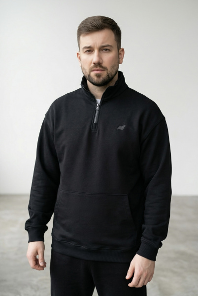 Джемпер мужской М-У23625 (Размер:108-98-182,188 Цвет:черный)