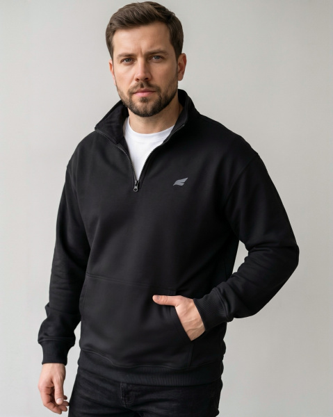 Джемпер мужской М-У23625 (Размер:108-98-182,188 Цвет:черный)