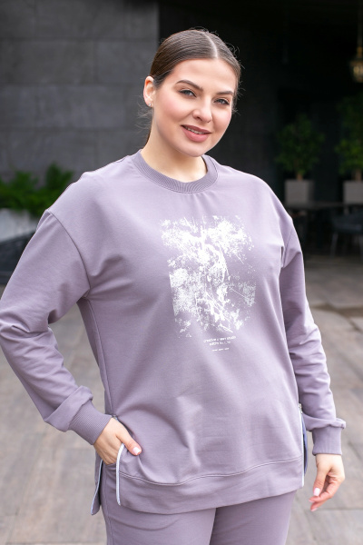 Свитшот женский М-13599 (Размер:96-102-158,164 Цвет:опал грей)