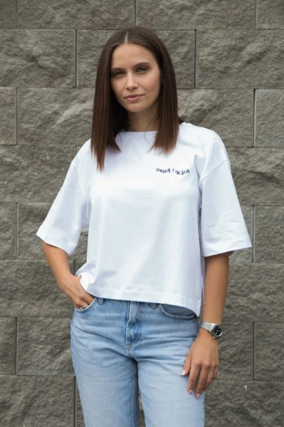 Футболка женская М-13622 (Размер:88-94-158,164 Цвет:белый)