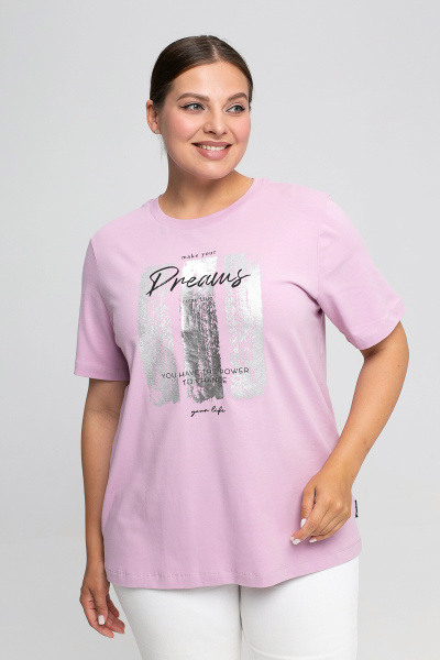 Футболка женская М-У13555/1 (Размер:96-102-158,164 Цвет:сирень)