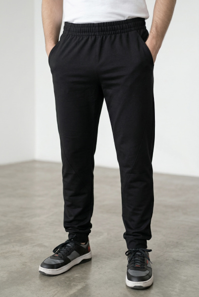 Брюки спортивные мужские М-У22113 (Размер:100-90-182 Цвет:черный)