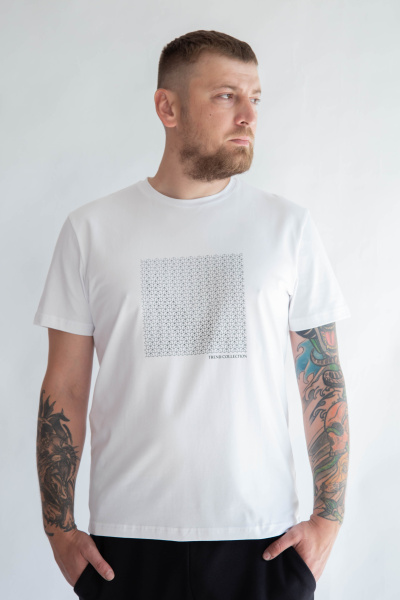 Футболка мужская М-23591/7 (Размер:100-90-170,176 Цвет:белый)