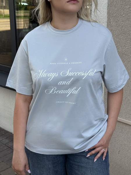 Футболка женская М-13623/1 (Размер:96-102-158,164 Цвет:св.серый)