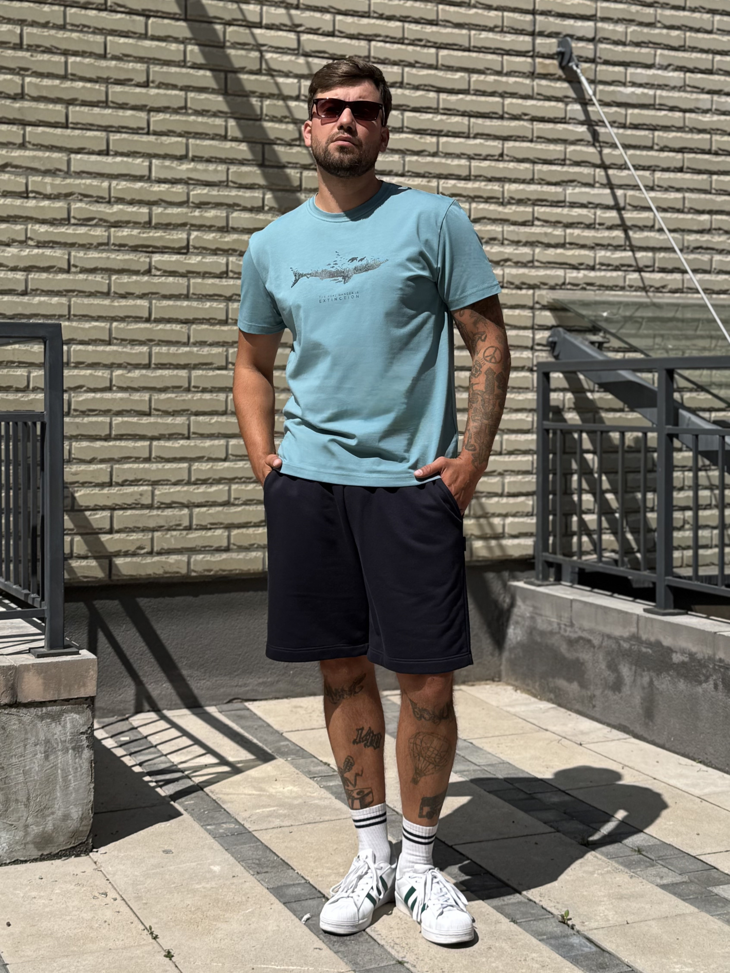 Футболка мужская М-23539 (Размер:100-90-170,176 Цвет:аквамарин)