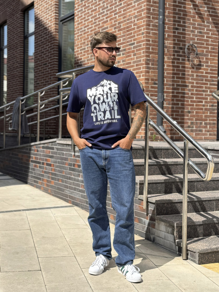 Футболка мужская М-23591/15 (Размер:108-98-182,188 Цвет:синий)