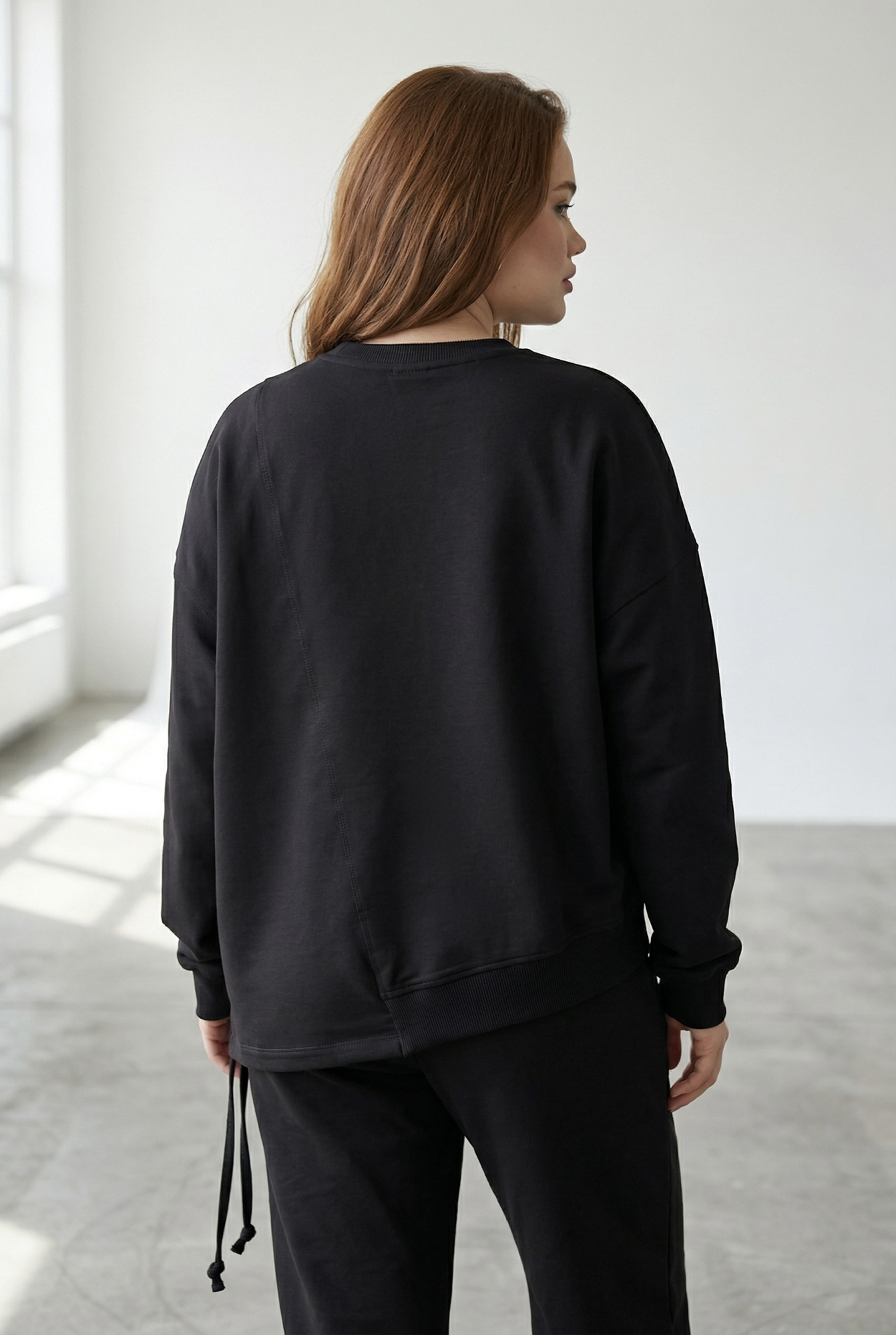 Джемпер женский М-У13735 (Размер:104-110-158,164 Цвет:черный)