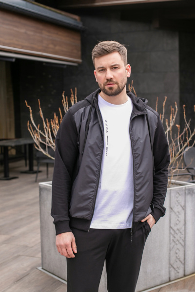 Жакет спортивный мужской М-21325/ж (Размер:100-90-170,176 Цвет:черный) Жакет спортивный мужской М-21325/ж (Размер:100-90-170,176 Цвет:черный)