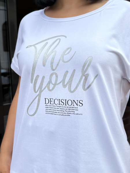 Футболка женская М-13626/4 (Размер:108-114-158,164 Цвет:белый)