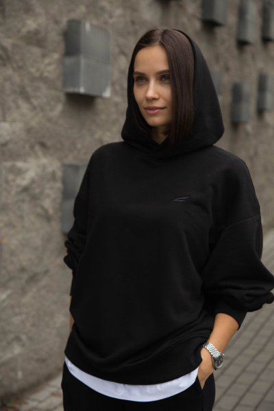 Джемпер спортивный женский М-У13522 (Размер:96-102-170,176, 44-54 Цвет:черный)