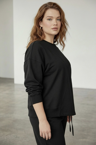 Джемпер женский М-У13735 (Размер:104-110-158,164 Цвет:черный)