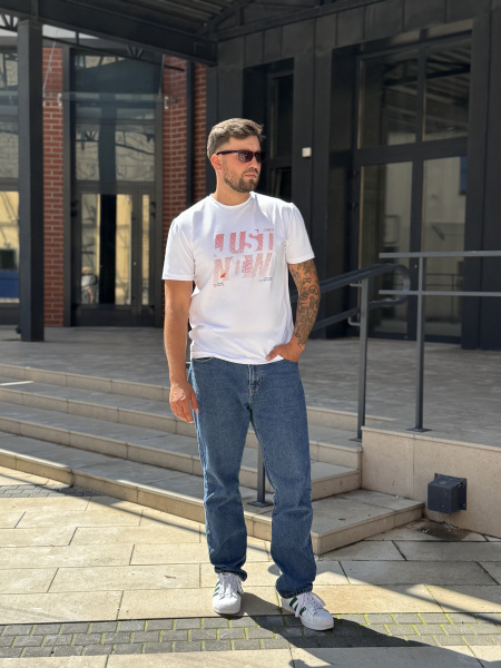 Футболка мужская М-23591/9 (Размер:92-82-170,176 Цвет:белый)