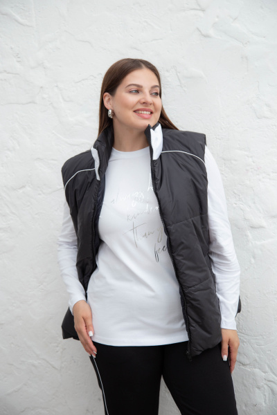 Жилет спортивный женский М-11845/ж (Размер:88-96-164 Цвет:черный)