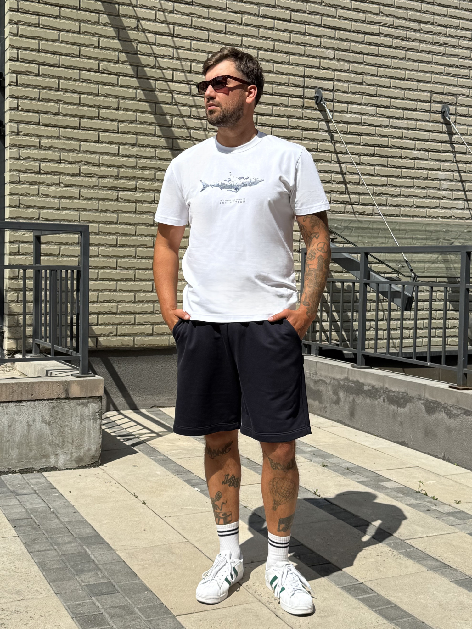 Футболка мужская М-23539 (Размер:100-90-170,176 Цвет:белый)