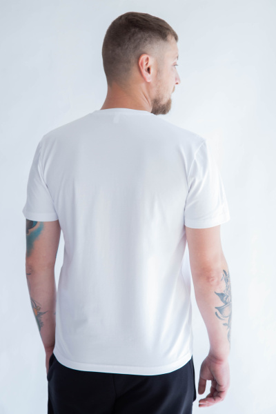 Футболка мужская М-23591/25 (Размер:116-106-170,176 Цвет:белый)