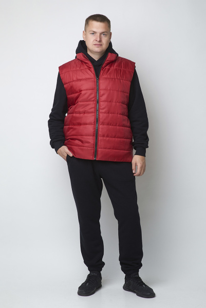 Жилет спортивный мужской М-21063/ж (Размер:112-100-176 Цвет:красный)