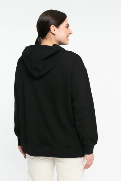 Джемпер спортивный женский М-У13383 (Размер:108-114-158,164 Цвет:черный)