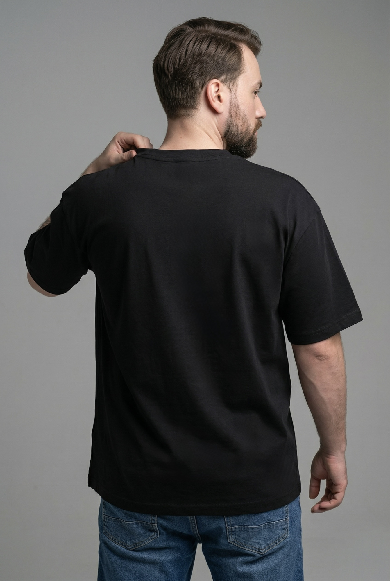 Футболка мужская М-У23998/25 (Размер:112-102-182,188 Цвет:черный)