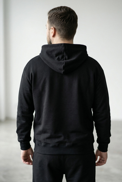 Джемпер спортивный мужской М-У23620 (Размер:96-86-170,176 Цвет:черный)