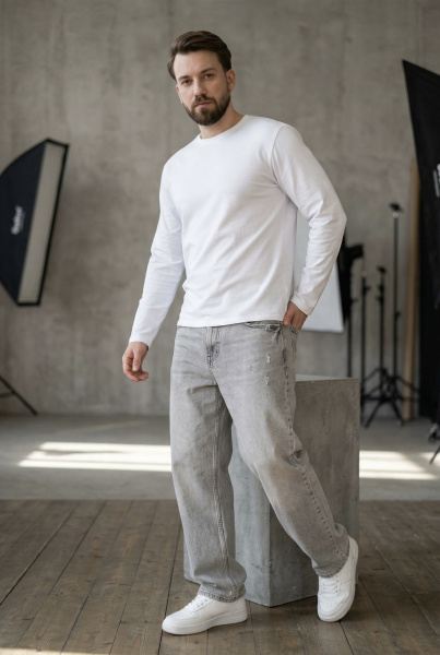 Футболка мужская М-У23430/25 (Размер:96-86-182,188 Цвет:белый)