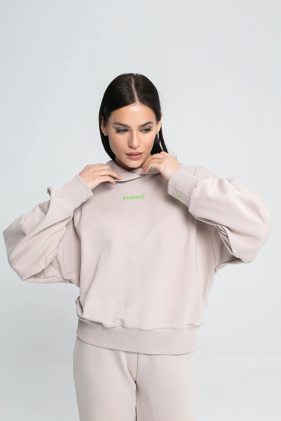 Джемпер спортивный женский М-У13456 (Размер:96-102-158,164, 46-48 Цвет:серое утро)