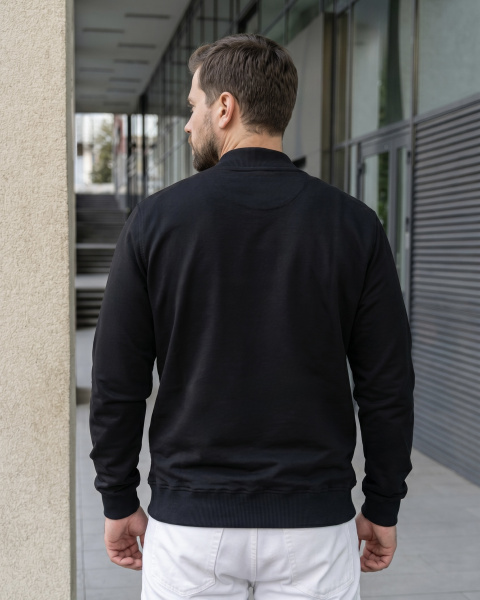 Свитшот мужской М-У23621 (Размер:100-90-170,176 Цвет:черный)