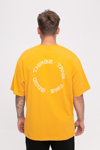 Футболка мужская М-У23998/3 (Размер:92-82-182,188 Цвет:горчица)