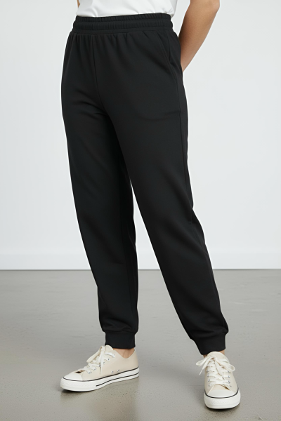 Брюки спортивные женские М-У12151/1 (Размер:88-94-164 Цвет:черный)