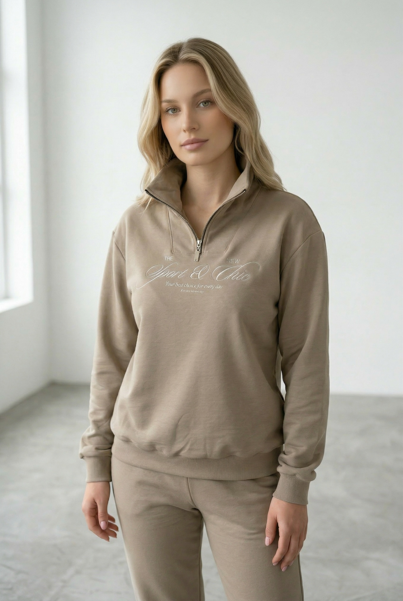 Джемпер женский М-У13496 (Размер:104-110-158,164 Цвет:беж)