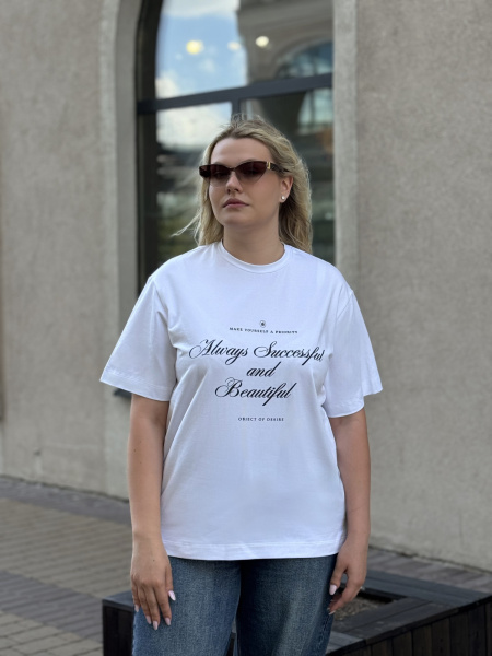 Футболка женская М-13623/1 (Размер:88-94-158,164 Цвет:белый)