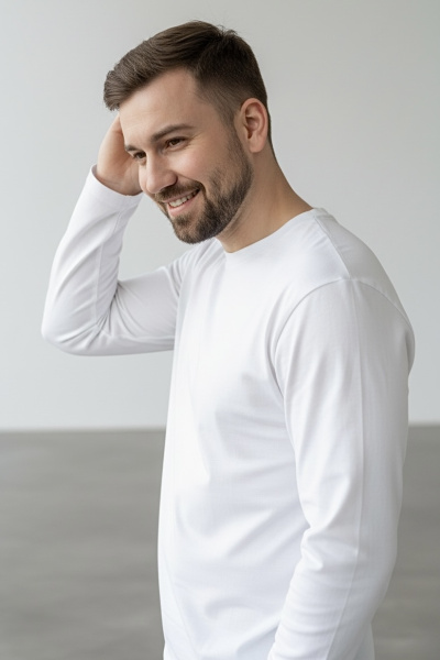 Джемпер мужской М-23430/25 (Размер:112-102-182,188 Цвет:белый)