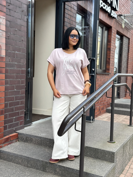 Футболка женская М-13626/4 (Размер:108-114-158,164 Цвет:пыльная роза)