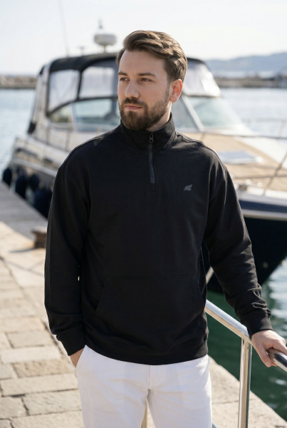 Джемпер мужской М-У23625 (Размер:108-98-182,188 Цвет:черный)