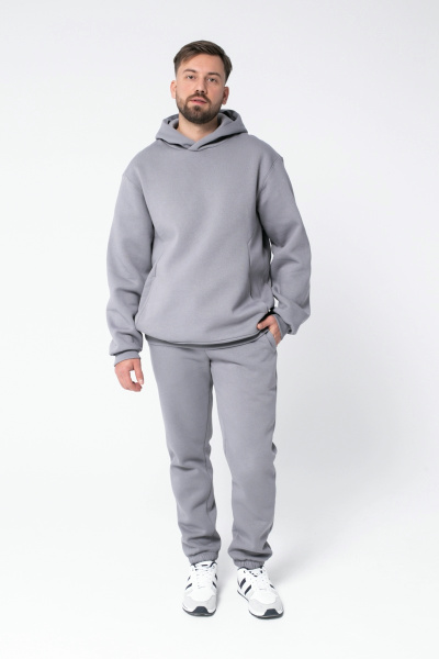 Джемпер спортивный мужской М-23523 (Размер:100-90-182,188 Цвет:серый камень)