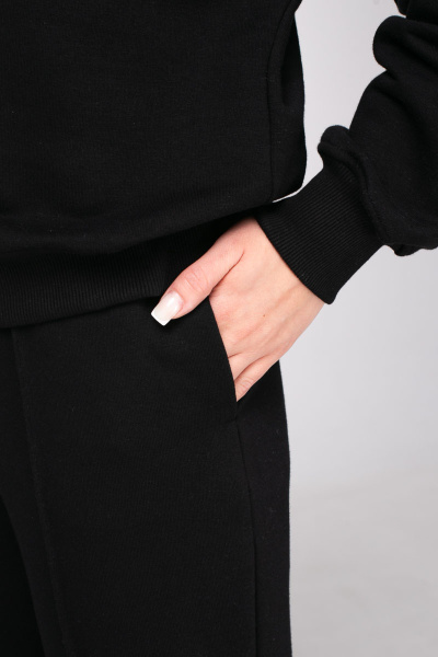 Брюки спортивные женские М-12164 (Размер:84-90-164 Цвет:черный)