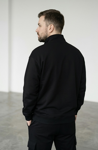 Джемпер мужской М-У23625 (Размер:108-98-182,188 Цвет:черный)