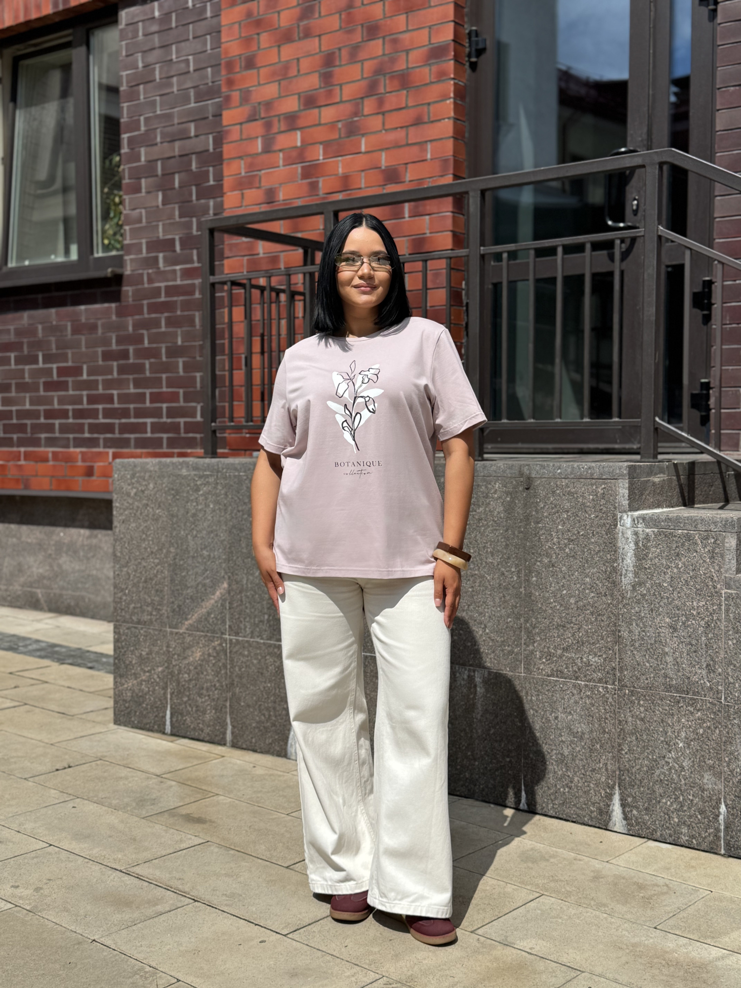 Футболка женская М-13628/1 (Размер:104-110-158,164 Цвет:пыльная роза)