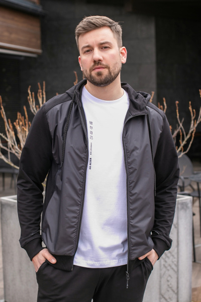 Жакет спортивный мужской М-21325/ж (Размер:100-90-170,176 Цвет:черный) Жакет спортивный мужской М-21325/ж (Размер:100-90-170,176 Цвет:черный)