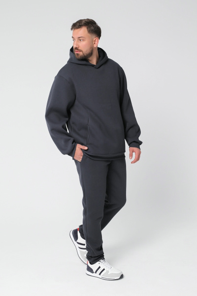 Джемпер спортивный мужской М-23523 (Размер:104-94-182,188 Цвет:графит)