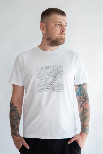 Футболка мужская М-23591/7 (Размер:100-90-170,176 Цвет:белый)