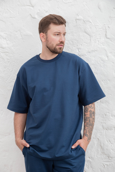 Джемпер мужской М-23598 (Размер:104-94-182,188 Цвет:атлантик)