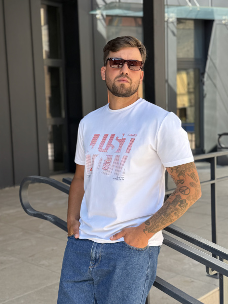 Футболка мужская М-23591/9 (Размер:92-82-170,176 Цвет:белый)